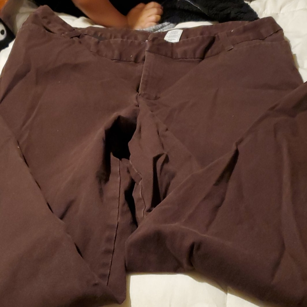 Boot cut brown jeans